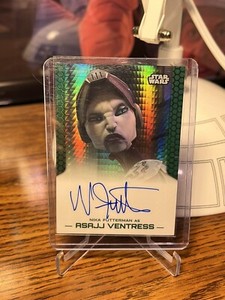 Topps Star Wars Autograph Card Chrome Perspectives Ventress Refractor