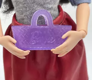 Barbie Puppenhaus Größe Korb Zubehör Lebensmittel Küche Haustier lila - Bild 1 von 7
