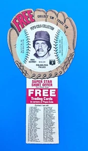 Mike Schmidt Pepsi-Cola 1977 colección Green Card Filis - Back Smudge - EX - Imagen 1 de 2