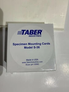 Taber Abraser S-36 Montagekarten 4 1/4" Quadrat 50 Stück in Box alle Neu Lager - Bild 1 von 3