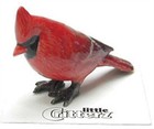 ➸ LITTLE CRITTERZ Bird Miniature Figurine Cardinal Louis
