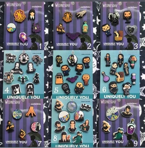 Crocs Handmade jibbitz 5-10pc Wednesday Addams family window thing shoe charms - Picture 1 of 40