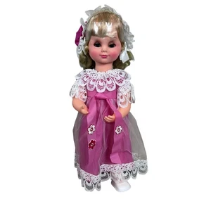 Bambola musicale vintage Jenny sposa matrimonio vero movimento a dondolo ideale Toy Corp 18" - Foto 1 di 16