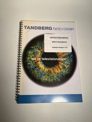 Manual de instrucciones del remultiplexor Tandberg MX5210 software 1.2.0 2006 folleto  Foto 1 de 3