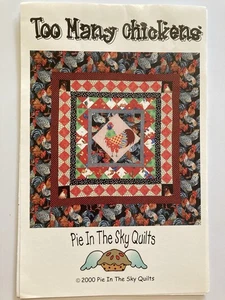 Too Many Chickens Quilt Pattern Pie in the Sky Quilts Wall Hanging 47" x 47" - Picture 1 of 4