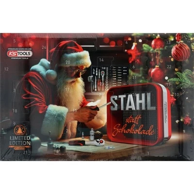KS TOOLS Adventskalender  Steckschlüsselsatz 46tlg Männer Weihnachts Geschenk - Bild 1 von 3
