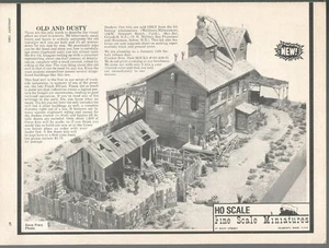 Fine Scale Miniatures advertisement for the CROCKER BROS. FEED MILL kit B&W ad - Bild 1 von 3