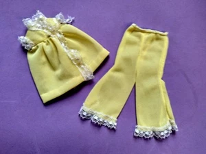 Vintage 1970 Skipper Chris Fluff 🍃🍋Lemon Fluff~ Pajamas🍋🍃 #1749 (tiny tlc) - Picture 1 of 10