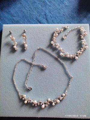 Swarovski Swan Parure Originale Vintage Mix  Pearl Cristal Clear  Foto 1 de 4