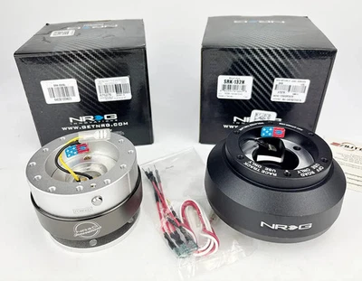 Buje de volante NRG + liberación rápida 200SL plateado para Honda Civic 12-15 FB FG Foto 1 de 4