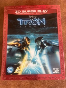 TRON: Legacy Blu-ray DVD (2011) Jeff Bridges. 3 discs. 3D Cover + Bonus Disc - Picture 1 of 2