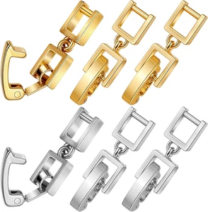 6 PCS 1.18" × 0.20" Foldover Extension Jewelry Clasps Box Clasp Bracelet Extende - Picture 1 of 12