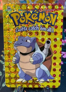 🔥 Blastoise #9 - Vintage Vending Machine Prism Sticker 2000 Pokemon🔥 - Picture 1 of 2