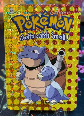 🔥 Blastoise #9 - Vintage Vending Machine Prism Sticker 2000 Pokemon🔥 - Image 1 of 2