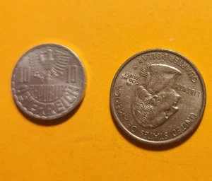 MONEDA DE ALUMINIO VINTAGE 1959 10 CENTAVOS REPÚBLICA OSTERRICH - Imagen 1 de 2