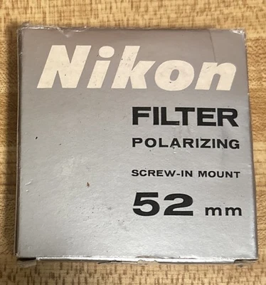 Nikon Brand CP-4 52mm Polarizing Filter Lens Case Genuine Original Japan Mint - Image 1 of 2