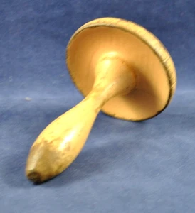 Vintage PEACH Painted Wooden DARNING MUSHROOM For Crochet Knitting Repair etc GC - Picture 1 of 6