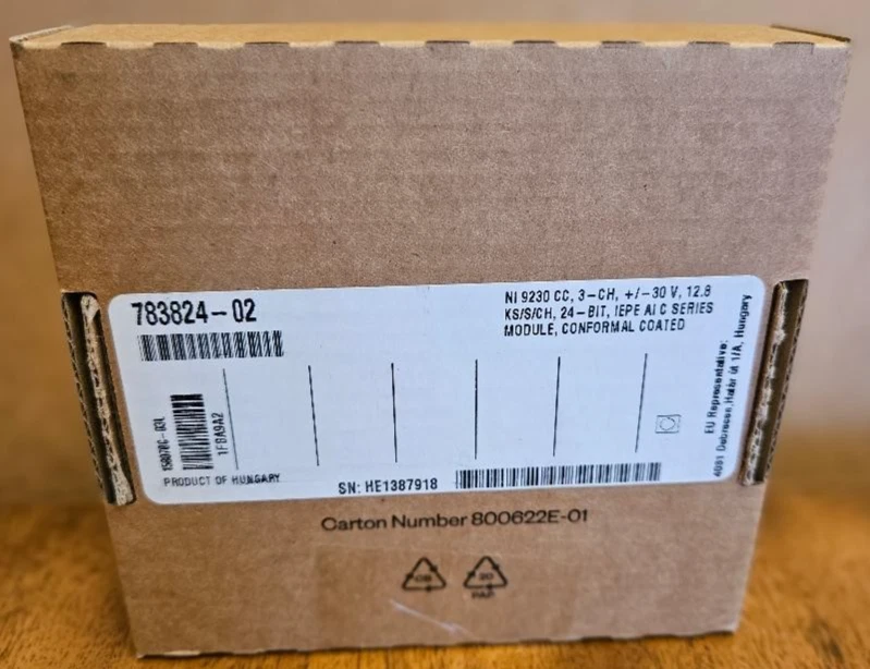 Módulo de sonido y vibración National Instruments 783824-02 NI-9230 (TOTALMENTE NUEVO) Foto 1 de 1