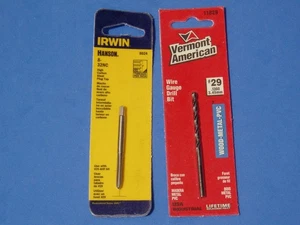 8 - 32 NC IRWIN HANSON TAP  WITH PROPER SIZE VA #29 DRILL BIT MADE IN USA - Picture 1 of 2