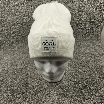 Uniforme de carbón de longitud media tejido puño gorro calce blanco unisex talla única para la mayoría Foto 1 de 4