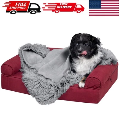 Plush Gray Waterproof Throw Blanket for Dogs & Cats - Washable, Small - Image 1 of 4