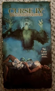 VTG Curse 4 Ultimate Sacrifice VHS 1993 Horror Gore Cult RARE Halloween Curse IV - Picture 1 of 4