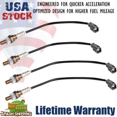 4 件装上游和下游氧气 O2 传感器适用于丰田 4 Runner 2003 2004 4.7L — 第 1/4 张图片