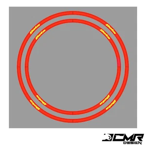 Adesivi Coppia Cerchi In Crystal Per Motocross Enduro 18,19,21 Rosso BETA Ruote - Picture 1 of 1