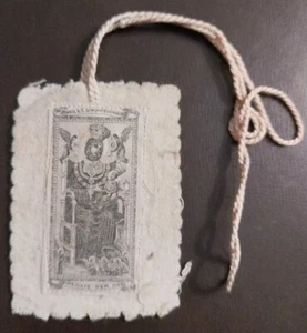 1920ca Maria SS. di Montevergine (Avellino) - antico scapolare - Picture 1 of 1