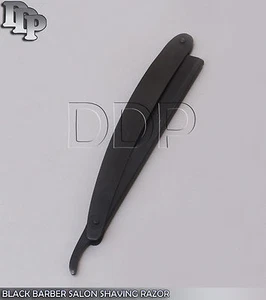 BLACK BARBER SALON STRAIGHT SHAVING RAZOR RASIERHOBEL BTS-692 - Bild 1 von 3