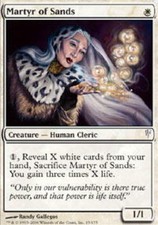 1x Martyr of Sands - Foil PL/MP, English MTG ColdSnap