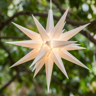 Kits Estrella Morava LED Morava 14" 3D Interior Exterior Navidad Vacaciones Hogar Adviento Decoración Foto 1 de 2