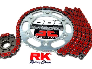 Red 2002-2013 Yamaha TDM900 RK ZXW 520 15/43 Quick Accel Chain and Sprockets Kit - Bild 1 von 3