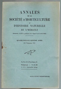 SOCIÉTÉ D'HORTICULTURE de l'Hérault ARNAC Aveyron La GRASSETTE de l'Aigoual 1957 - Picture 1 of 12