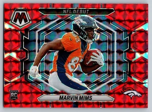 Marvin Mims Red Mosaic Prizm RC Seahawks 2023 Panini Prizm Selecciones de draft Fútbol - Imagen 1 de 2