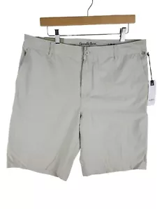 Goodfellow & Co Men's 10.5" Regular Fit Hybrid Swim Trunks Beige stretch Pockets - Picture 1 of 8