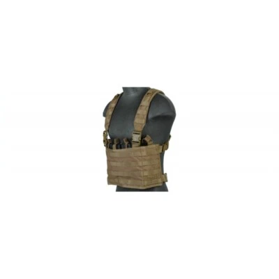 Lancer Tactical Airsoft Ligero Cargador Bolsa Pecho Plataforma TAN Foto 1 de 4