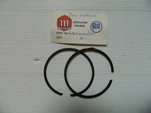 MONTESA COTA 123 TRIALS PISTON RING SET NEW GENUINE 2nd O/SIZE - Picture 1 of 1