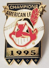 Vintage 1995 Cleveland Indians / Guardians "1995 A.L. Champions" Lapel Pin MINT!