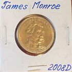 2008 D JAMES MONROE Dollar Coin - circulated