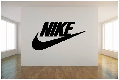 NIKE LOGO CHECK MARK WALL VINYL ART DECAL 36X18" BEDROOM HOME DECOR - Image 1 of 3