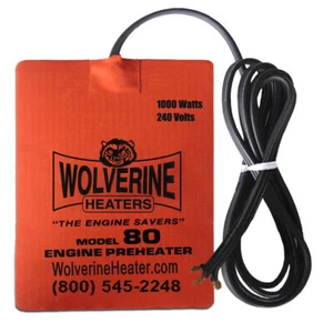Wolverine Silikon Pad Heizung 6 x 10,75" 1000W 230V Motorölwanne Kraftstofffilter - Bild 1 von 4