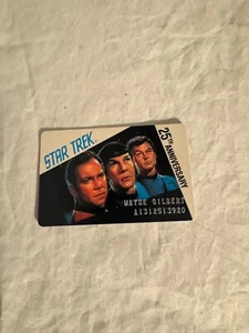 1992 Star Trek 25th Anniversary Columbia House Membership Card - Picture 1 of 2