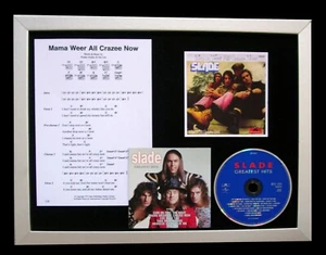 SLADE Mama Weer All Crazee Now LTD TOP QUALITY FRAMED CD DISPLAY+FAST WORLD SHIP - Imagen 1 de 6