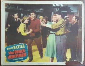 Warner Baxter Mike Mazurki Devil's Henchmen original Title Lobby Card 4845