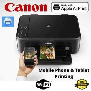 Canon Wireless Printer HOME OFFICE Wifi All-In-1 Inkjet Printer+AirPrint SCAN - Picture 1 of 9