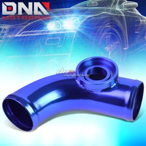 ALUMINIO AZUL 2.5" PARA SSQV TURBO 80 GRADOS VÁLVULA SOPLADO BRIDA TUBO TUBO - Imagen 1 de 5