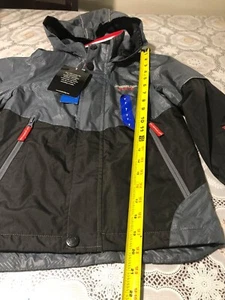 london fog boys jacket Poly Lined gray camo Size 7 - Picture 1 of 5