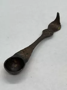 OLD AFRICAN BURKINA FASO Bobo BRONZE Small 4-3/4” unknown Spoon - Picture 1 of 15