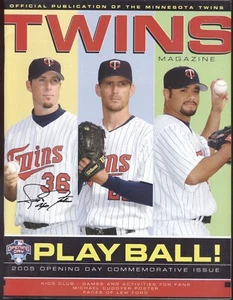2005 Minnesota Twins Opening Day Program: Autographed by Joe Nathan - Picture 1 of 6